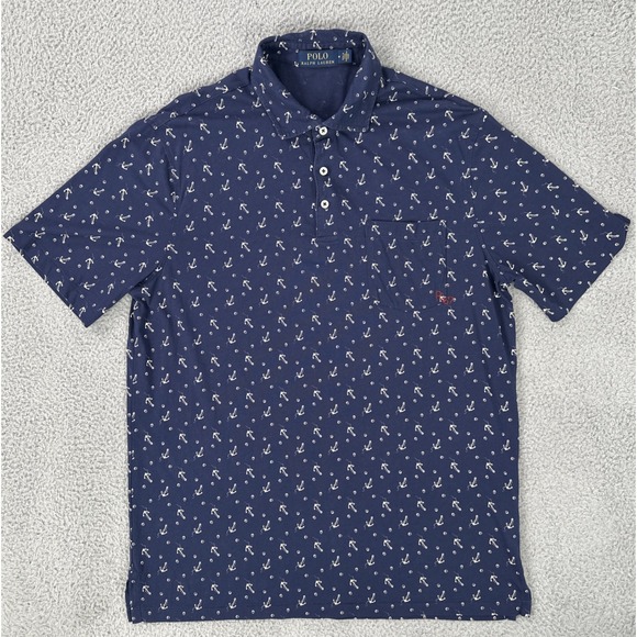 Ralph Lauren Other - Polo Ralph Lauren Polo Men Medium Blue Anchors Nautical Embroidered‎ R67